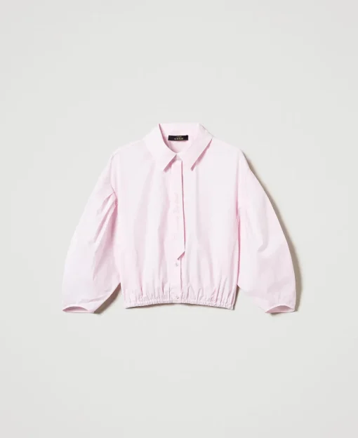 Camicia Boxy Con Cravattino