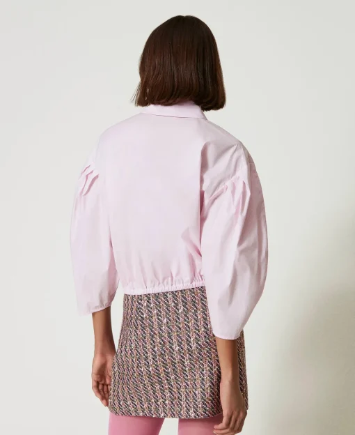 Camicia Boxy Con Cravattino
