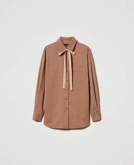 Camicia Check Con Lurex