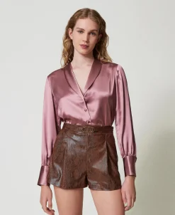 Camicia Con Collo A Scialle
