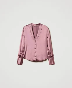 Camicia Con Collo A Scialle