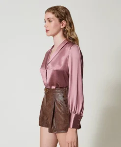 Camicia Con Collo A Scialle