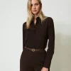 Camicia In Crêpe De Chine