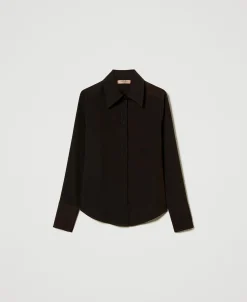 Camicia In Crêpe De Chine