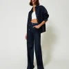 Camicia In Jeans Con Strass