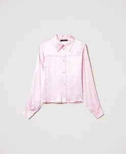 Camicia In Raso Martellato