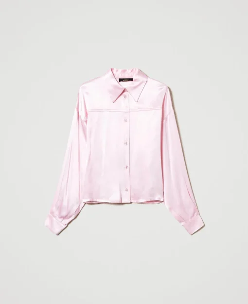 Camicia In Raso Martellato