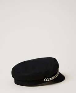 Cappello Basco In Panno