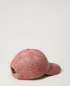 Cappello Da Baseball In Velluto Con Oval T