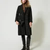Cappotto Bouclé A Disegno Check