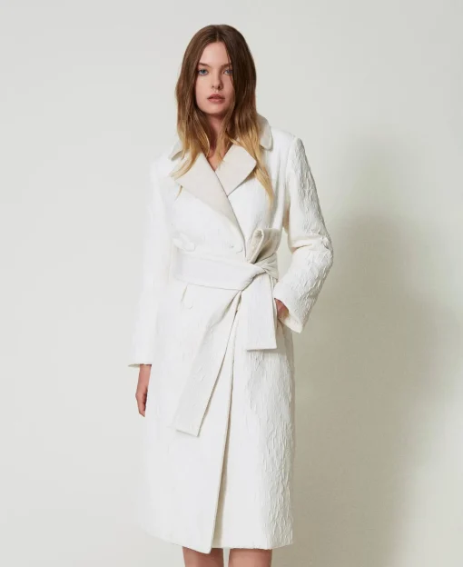 Cappotto Doppiopetto Goffrato