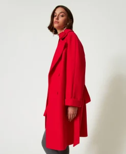 Cappotto Doppiopetto In Panno