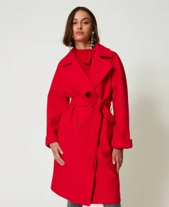 Cappotto Doppiopetto In Panno