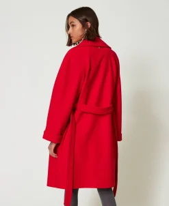 Cappotto Doppiopetto In Panno