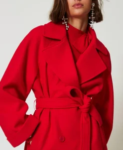 Cappotto Doppiopetto In Panno
