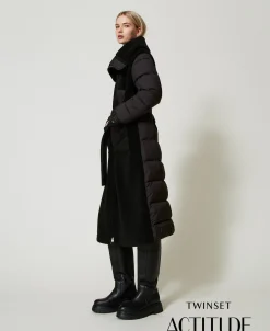 Cappotto Imbottito In Faux Fur