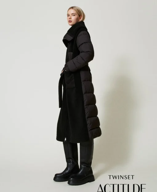 Cappotto Imbottito In Faux Fur