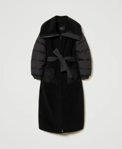Cappotto Imbottito In Faux Fur