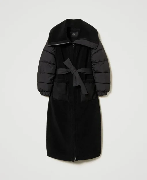 Cappotto Imbottito In Faux Fur