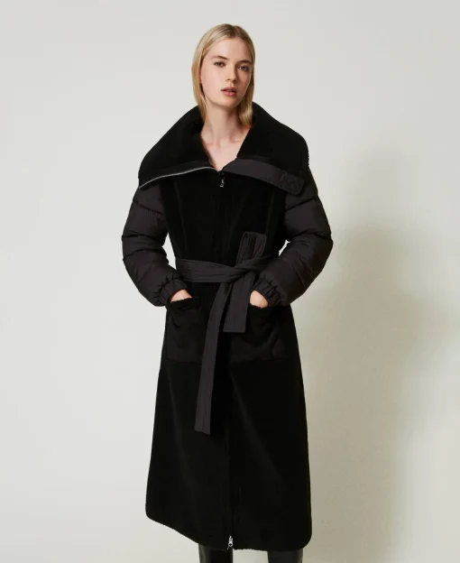 Cappotto Imbottito In Faux Fur