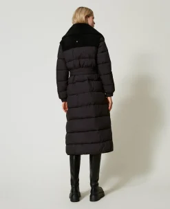 Cappotto Imbottito In Faux Fur