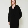 Cappotto In Filato Riciclato Bouclé