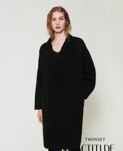 Cappotto In Filato Riciclato Bouclé