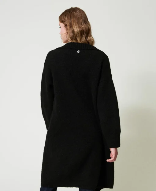 Cappotto In Filato Riciclato Bouclé