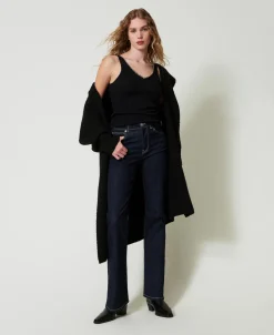 Cappotto In Filato Riciclato Bouclé