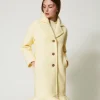 Cappotto In Panno Arricciato