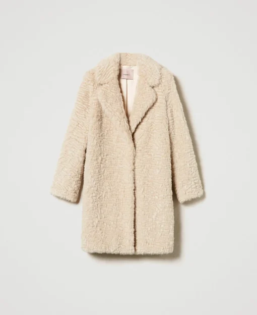 Cappotto Longuette In Faux Fur