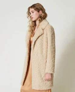 Cappotto Longuette In Faux Fur