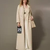 Cappotto Lungo Doppiopetto In Faux Fur