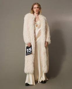 Cappotto Lungo In Faux Fur