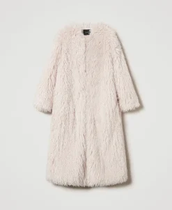 Cappotto Lungo In Faux Fur