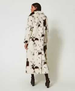 Cappotto Lungo In Faux Fur