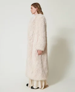 Cappotto Lungo In Faux Fur
