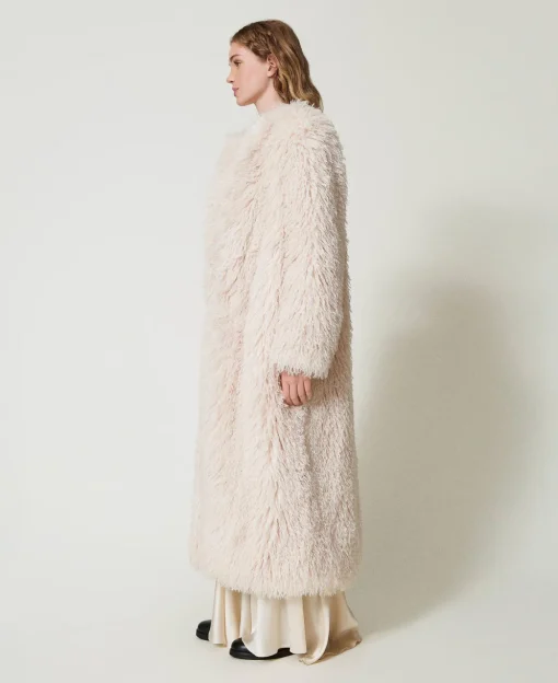 Cappotto Lungo In Faux Fur
