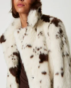Cappotto Lungo In Faux Fur