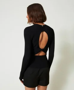 Cardigan A Costine Con Borchie