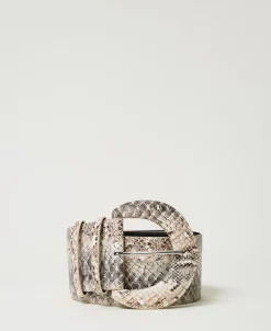 Cintura A Vita Alta Con Stampa Snake