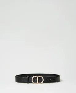 Cintura Con Fibbia Oval T E Perle