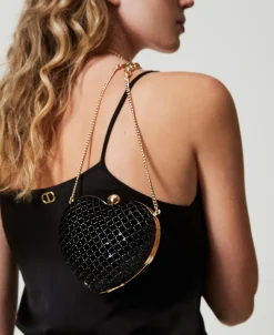Clutch 'Coup De Coeur' In Velluto Ricamato