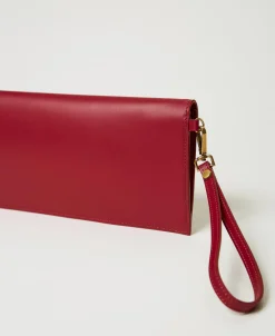 Clutch In Pelle Con Logo