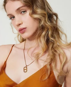 Collana Con Oval T Floreale