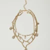 Collana Multifilo Con Pendenti