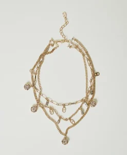 Collana Multifilo Con Pendenti