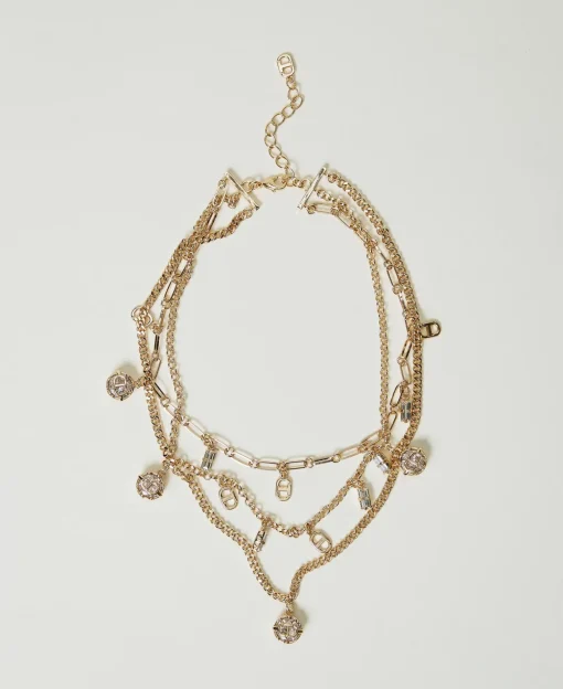 Collana Multifilo Con Pendenti