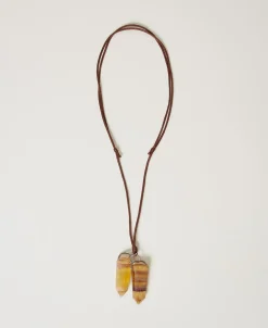 Collana Regolabile Con Pietre Pendenti