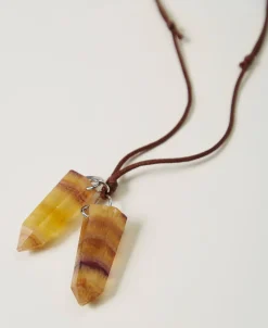 Collana Regolabile Con Pietre Pendenti